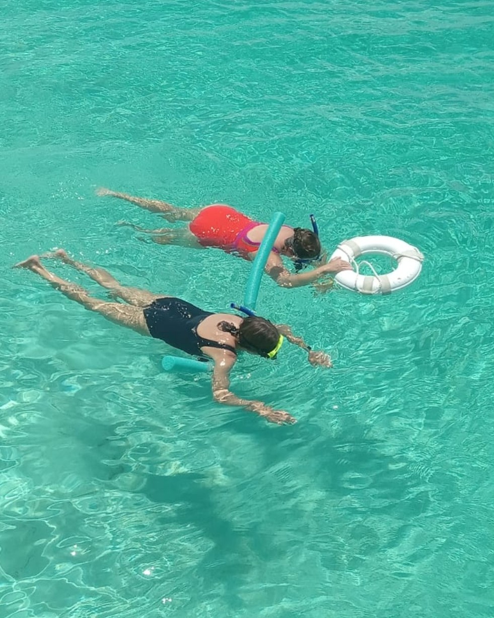 Shallow shoreline scene from an Honor Roll Charters Exuma day